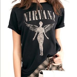 BNWT Free people women’s NIRVANA ANGEL T shirt